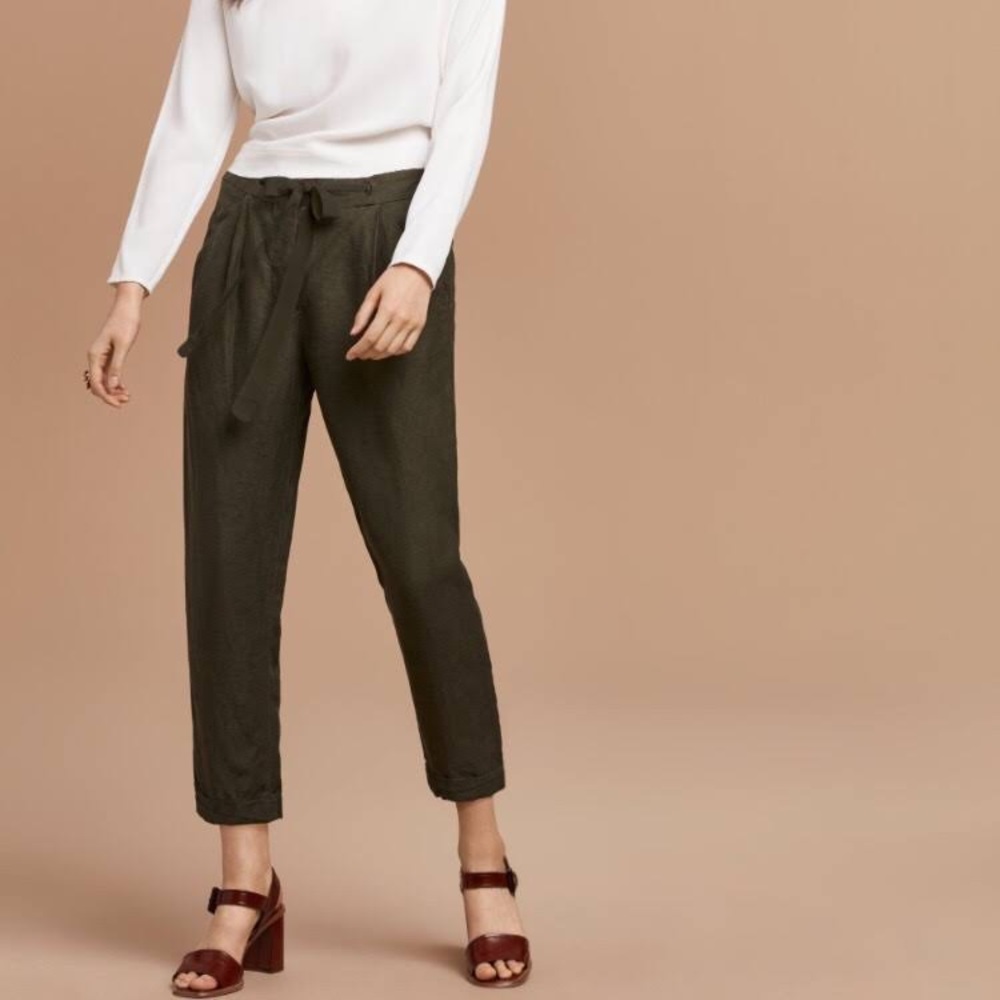 WILFRED Aritzia Allant Pant in Olive - Good Condition!
